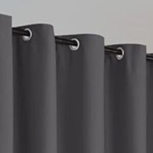 Extra-Wide GRAY Valance with Grommets